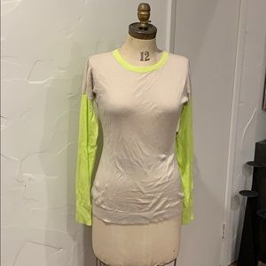 Express Neon/Beige Sweater